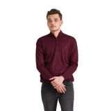 Regular Fit Yarım Balıkçı Fermuarlı Akrilik Viskon Karışımlı Erkek Triko Kazak BORDO M