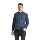 Regular Fit Yarım Balıkçı Fermuarlı Akrilik Viskon Karışımlı Erkek Triko Kazak INDIGO XXL