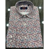Regularfit Poplin Desenli Dijital Baskı Erkek Gömlek %100 Pamuk - 2XL - Bodro