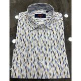 Regularfit Poplin Desenli Dijital Baskı Erkek Gömlek %100 Pamuk - XL