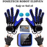 Rehabilitasyon Robot Eldiveni | El ve Parmak Egzersiz Cihazı | Fizik Tedavi Destekli Çift El M Beden