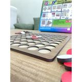 Rehatoys Ahşap Tablada İki Oyun Bir Arada; Reversi ve Dama Oyunu