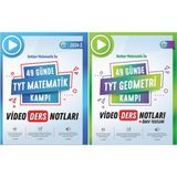 Rehber Matematik 2024 49 Günde TYT Geometri Ve Matematik Video Ders Notları 2'li Set