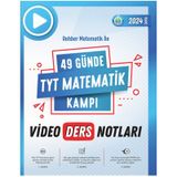 Rehber Matematik 2024 YKS TYT 49 Günde Matematik Kampı Video Ders Notları Rehber Matematik