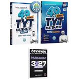 Rehber Matematik 2027 49 Günde TYT Matematik Video Ders Kitabı+Soru Bankası+EVP Akademi 3x27 Paragraf Deneme