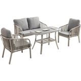 Rehome Capri Swing Artemis Ikili Rattan Balkon Bahçe Takımı | Beyaz - Dikdörtgen - 1