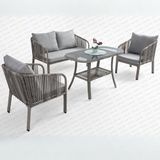 Rehome Capri Swing Artemis İkili Rattan Balkon Bahçe Takımı | Gri