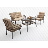 Rehome Capri Swing Pisa Ikili Rattan Bahçe Balkon Oturma Grubu Açık Kahve 753