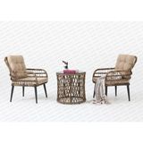 Rehome Capri Swing Pisa Tekli Rattan Bahçe Balkon Oturma Grubu Açık Kahve 703