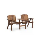 ReHome Matrix İroko Adirondack Sehpalı İkili Koltuk
