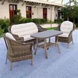 Rehome Orkide Rattan Bahçe Mobilya Takımı 2 1 1 Masa Naturel