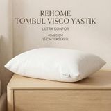 Rehome Visko Relax Yastık | 40x60 | Rehome Tombul Visco Yastık | Tam Ortopedik Latex Bazlı Visco Pillow