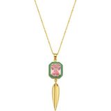 Reian Jewellery Candy Sword Necklace 24 Ayar Altın Kaplama 925 Ayar Gümüş Kadın Kolye - Standart