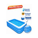 Reidan 210X135X50cm Şişme Havuz Büyük Boy Dikdörtgen Açık Kapalı Yüzme Havuzları Aile Ve Çocuklar Için