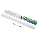 Reidan Beyaz Yazı Tahtası 45x200 Cm Duvara Yapışan Yapışkanlı Beyaz Yazı Tahtası Sticker Board