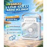 Reidan Bt-8 Şarjlı Mini Klima Buharlı Mini Hava Soğutucu Pervane Taşınabilir Vantilatör Portatif Fan Mobil Sulu Klima 3 Rüzgar Hızı