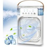 Reidan Bt-8 Şarjlı Mini Sulu Klima 3 Kademeli Soğutucu Pervane Fan Nemlendirici Taşınabilir Vantilatör Buharlı