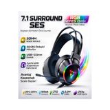 Reidan G606 7.1 4d Profesyonel Usb Oyuncu Gaming Kulaklık Pc Telefon Bilgisayar Kulaklığı
