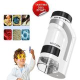 Reidan Mıcro1 Mini Küçük Boy Çocuk Mini Mikroskop Eğitici Çocuk Mikroskop Zoom LED Işıklı 300XZOOM
