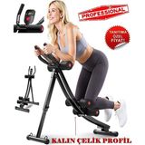 Reidan R-Mek1 Karın Egzersiz Aleti Ekipmanları Spor Ev Karın Abs Egzersiz Makinesi Egzersiz Mekik Aleti LCD Ekranlı