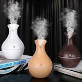 Reidan Vazo Modeli 200ML Aroma Terapi Oda Hava Nemlendirici 7 Renk Işıklı Ultrasonik Ahşap Görünüm LED Işıklı - Çok Renkli - 1