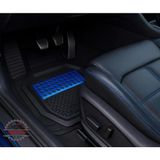 REIHMANN Hyundai Getz 2002-2003-2004-2005-2006-2007-2008-2009-2010-2011 Mavi Havuzlu Oto Paspas Orbital 3D Esnek Su Geçirmez Kesilebilir Kaymaz Taban Araba Paspası - MAVİ - Mavi - Krom