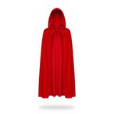 ReilaCos Kırmızı Kapüşonlu Cadı Pelerini 120 Cm - Çocuk Ve Yetişkin Için Halloween Kostüm Ve Parti Aksesuarı