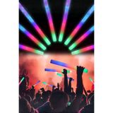 ReilaParty 12 Adet LED Işıklı Sünger Parti Çubuğu 46 cm Rengarenk Konser Festival Düğün Sopası