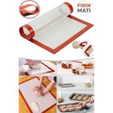 Reis Home Fırın Matı Silikon Yanmaz Yapışmaz 40*30 Kendinden Yağlı Fırın Pişirme Kağıdı Hamur Açma Matı