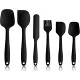 Reis Home Silikon Yanmaz Spatula Seti Fırça ve Pasta Sıvama Bıçağı Seti 6'lı
