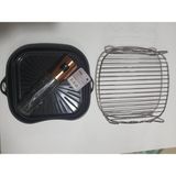 Reis Home Xxl Airfryer Aksesuar Seti Izgara Teli Silikon Pişirme Kabı ve Sprey Yağdanlık