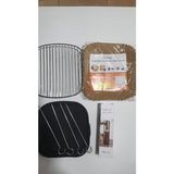 Reis Home Xxl Airfryer Seti Aksesuar Seti Izgara Teli-Pişirme Kağıdı -Silikon Pişirme Kalıbı -Yağdanlık-Izgara Şişi