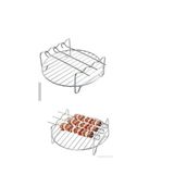 Reis Home Xxl Philips Uyumlu Airfry Airfryer Izgara Teli Ve Şiş Tel Izgara Seti Izgara 4 adet şiş tel