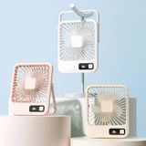 Reis HOME2000MAH Taşınabilir USB Masa Masası Fan El Taşınağı Fanları 180 ° Eğim Güç Ekranlı Katlanır Elektrikli Fan, Güçlü Hava Akışı 5 Hızlı Ultra Sessiz Mini Masa Fanı