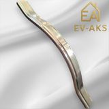 Reis Kulp Gülcem Klas Alüminyum Metal Krom Kaplamalı Inox Yüzeyli Dolap Çekmece Kulp U - krom-İnox - 224mm