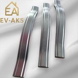 Reis Kulp Gülcem Klas Alüminyum Metal Krom Kaplamalı Inox Yüzeyli Dolap Çekmece Kulp U - mat siyah - 224mm