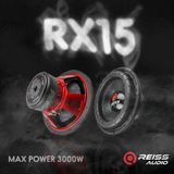 Reiss 38CM Bass - Reiss RS-RX15 Çift Bobin 3000W 1500RMS Subwoofer 38CM - 2 + 2 Ohm Profesyonel Bass