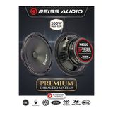 Reiss Audio Çifti 400W - 200 Rms 16 Cm Oto Midrange Hoparlör Yüksek Ses Kalitesi