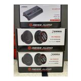 REISS AUDIO RS-M6EGO İKİ TAKIM 16CM MİDRANGE 450WAT RS-Q200.4 4 KANALLI ANFİ 4X200RMS