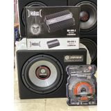 Reıss Paket 30cm Bass 1000w 250rms 2400w 4kanallı Anfi Kablo Seti