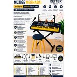 Reiter MD61SL Stand Tabure Kulaklık Hediye - SARI LACİVERT - Renkli