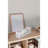 Rek Home 10 bölmeli dolap çekmece ıçi akordiyon tipi katlanır çamaşır düzenleyici organizer - Beyaz - 1'li