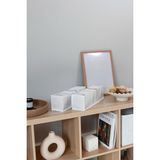 Rek Home 10 bölmeli dolap çekmece ıçi akordiyon tipi katlanır çamaşır düzenleyici organizer - Beyaz - 2'li