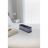 Rek Home 10 bölmeli dolap çekmece ıçi akordiyon tipi katlanır çamaşır düzenleyici organizer - Lacivert - 1'li