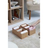 Rek Home 2'li Jüt 6 Bölmeli Çocuk Odası Dolap Çekmece Içi Çamaşır Çorap Düzenleyici Petek Akordiyon Organizer