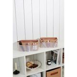Rek Home 2'li Set Jüt Makyaj Kozmetik Düzenleyici Organizer Makyaj Kutusu - Bej