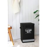Rek Home 36X36X56 cm Kapaklı Katlanır Kirli Çamaşır Sepeti Polyester Kumaş 73 L Hacimli ve Şık - Tek Kapaklı
