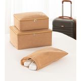 Rek Home 3'lü valiz düzenleyici bavul ıçi organizer set seyehat hurcu - Bej