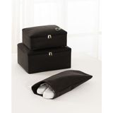 Rek Home 3'lü valiz düzenleyici bavul ıçi organizer set seyehat hurcu - Siyah