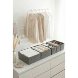 Rek Home 6'lı Çekmece Dolap Içi Düzenleyici Saklama Kutusu Organizer Set - Gri